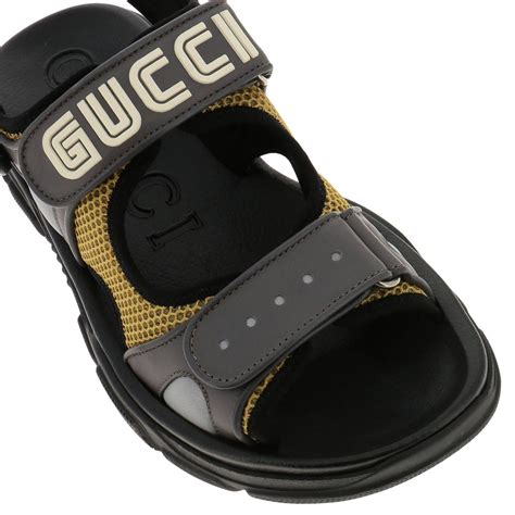 black gucci sandals men|Gucci closed toe sandals.